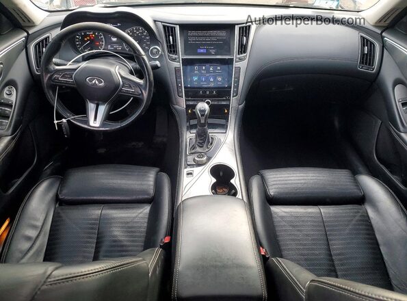 JN1EV7AR9JM441085 2018 INFINITI Q50 Silver Dashboard view