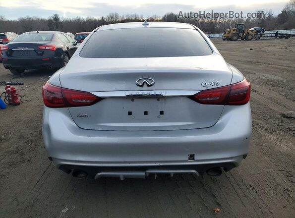 JN1EV7AR9JM441085 2018 INFINITI Q50 Silver Rear view