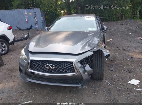 JN1EV7AR9JM441510 2018 INFINITI Q50 Gray Instrument cluster view