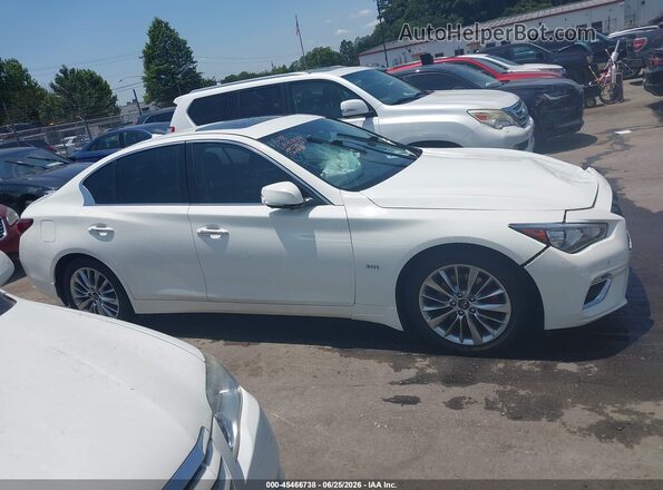 JN1EV7AR9LM250737 2020 INFINITI Q50 White ხელსაწყოთა პანელის ხედი