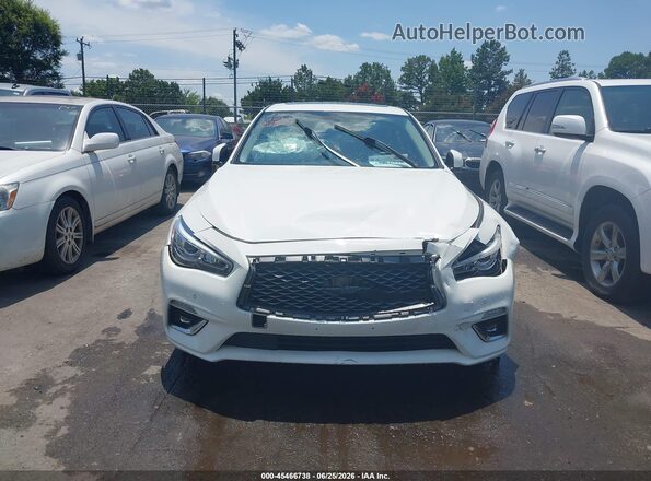 JN1EV7AR9LM250737 2020 INFINITI Q50 White წინა პანელის ხედი