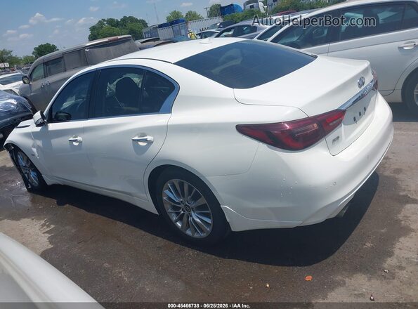 JN1EV7AR9LM250737 2020 INFINITI Q50 White უკანა სალონის ხედი