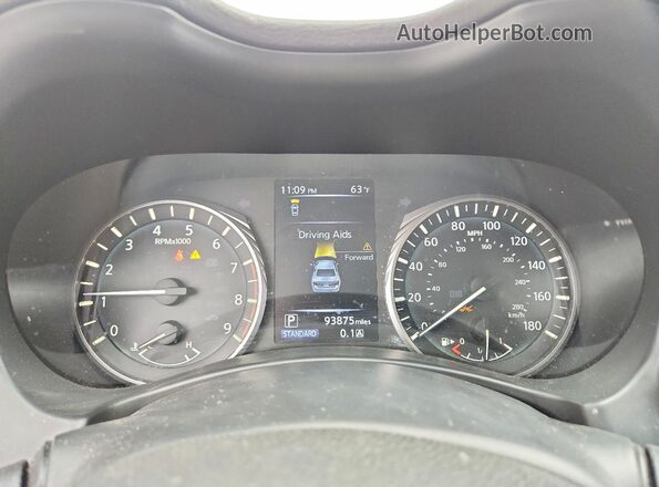 JN1EV7AR9LM255713 2020 INFINITI Q50 Black Вид щитка приладів