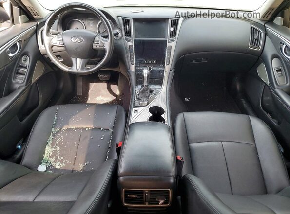 JN1EV7ARXHM840596 2017 INFINITI Q50 White Widok deski rozdzielczej