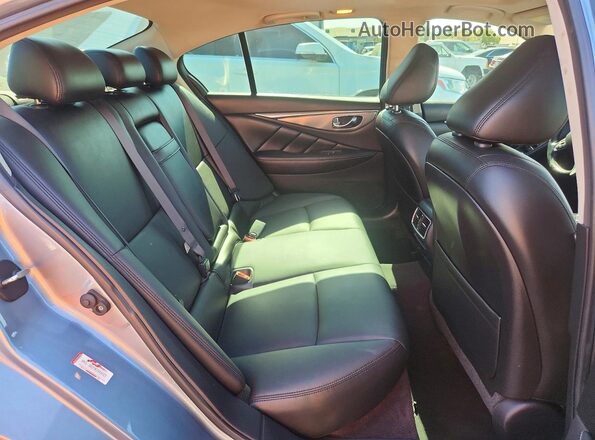 JN1EV7ARXHM840758 2017 INFINITI Q50 Black Widok tylnych siedzeń