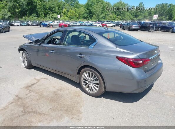 JN1EV7ARXKM555100 2019 INFINITI Q50 Gray Задня ліва чверть