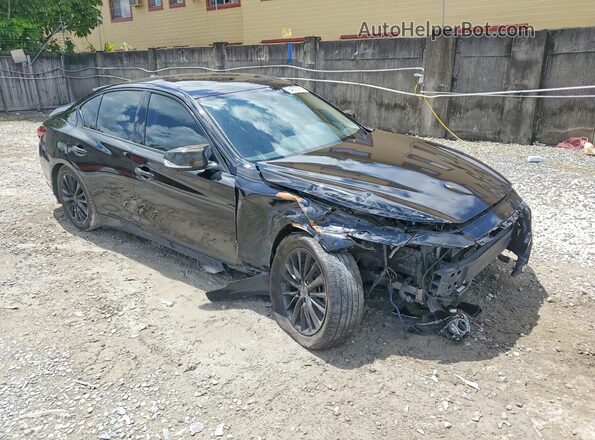 JN1EV7BP0MM700810 2021 INFINITI Q50 Черный Передняя правая четверть