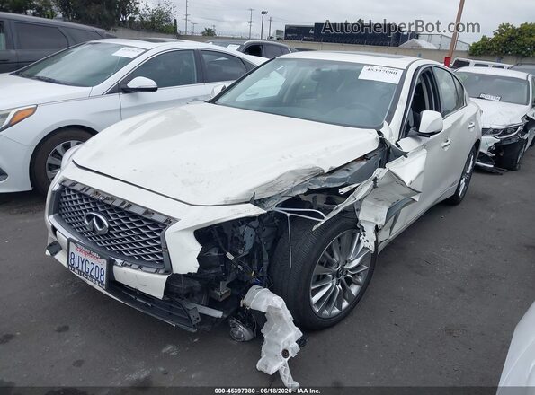 JN1EV7BP2MM703708 2021 INFINITI Q50 White Передня ліва чверть