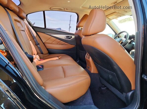 JN1EV7BP2PM511645 2023 INFINITI Q50 Black Rear seats view