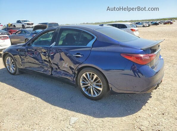 JN1EV7BP3MM701823 2021 INFINITI Q50 Blue Հետևի ձախ