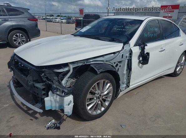 JN1EV7BP3MM706441 2021 INFINITI Q50 White Դիմացի տեսք