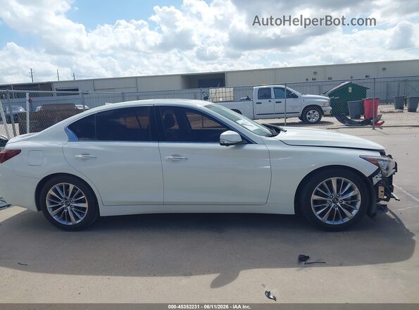 JN1EV7BP3MM706441 2021 INFINITI Q50 White Սալոնի 360 աստիճան տեսք