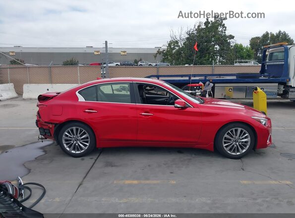 JN1EV7BP4MM701913 2021 INFINITI Q50 Red Սալոնի 360 աստիճան տեսք