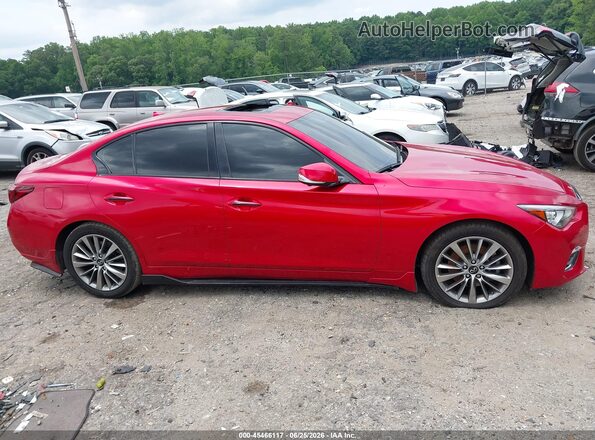 JN1EV7BP4NM311105 2022 INFINITI Q50 Red Вид задньої частини салону