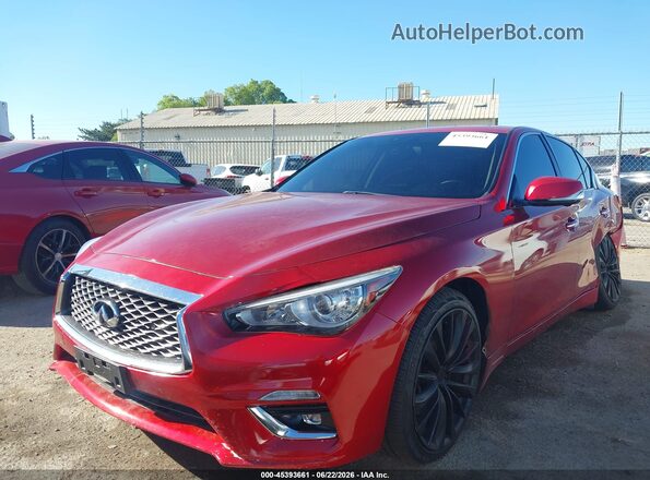 JN1EV7BP5MM700947 2021 INFINITI Q50 Red Przód lewy