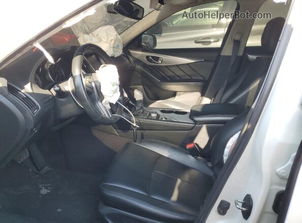 JN1EV7BP7MM703221 2021 INFINITI Q50 White Widok wnętrza z przodu