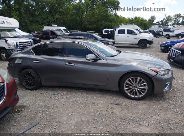 JN1EV7BP7MM706085 2021 INFINITI Q50 Gray Widok wnętrza z tyłu
