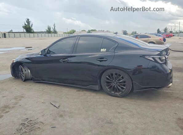 JN1EV7BPXMM700118 2021 INFINITI Q50 Black უკანა მარცხენა