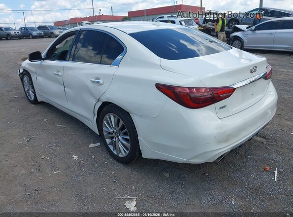 JN1EV7BR2MM750223 2021 INFINITI Q50 White უკანა მარცხენა