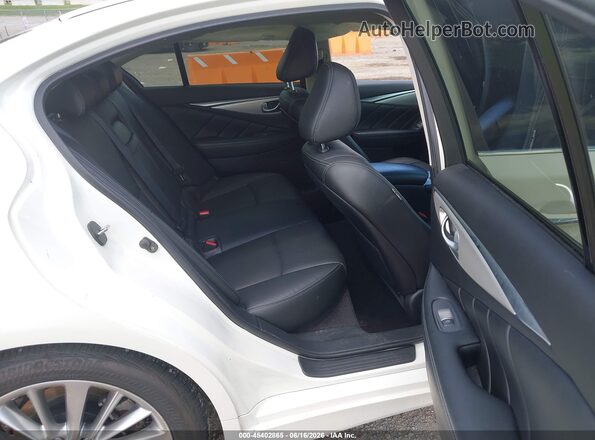 JN1EV7BR2MM750223 2021 INFINITI Q50 White VIN კოდის სტიკერის ხედი