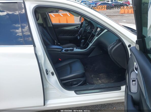 JN1EV7BR2MM750223 2021 INFINITI Q50 White წინა სალონის ხედი