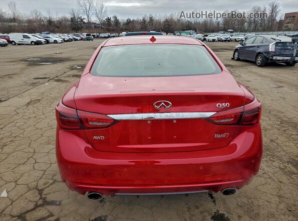 JN1EV7BR2MM756216 2021 INFINITI Q50 Red Vista trasera