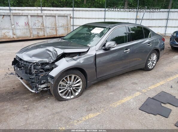 JN1EV7BR7MM750850 2021 INFINITI Q50 Серый Передняя левая четверть