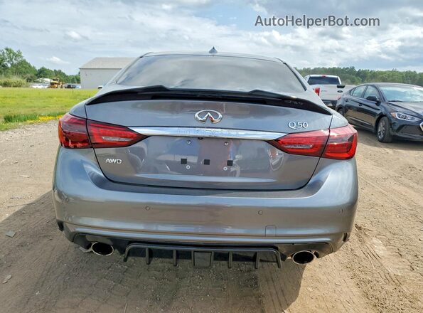 JN1EV7BR9MM752101 2021 INFINITI Q50 Gray Widok z tyłu
