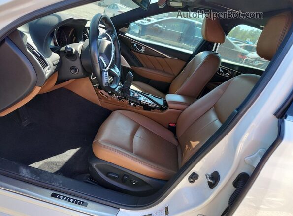 JN1EV7CP3MM706583 2021 INFINITI Q50 White წინა სალონის ხედი