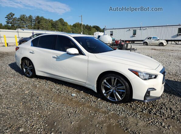 JN1EV7CP3MM706583 2021 INFINITI Q50 White წინა მარჯვენა