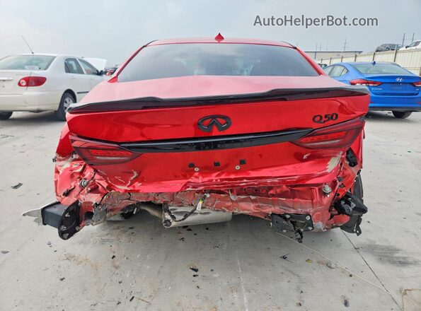 JN1EV7CP8PM510966 2023 INFINITI Q50 Red Vista trasera