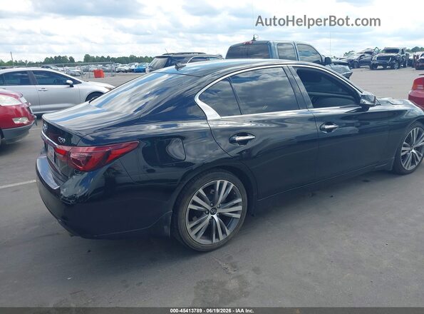 JN1EV7CR8NM340431 2022 INFINITI Q50 Black უკანა მარჯვენა