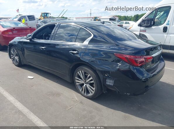 JN1EV7CR8NM340431 2022 INFINITI Q50 Black უკანა მარცხენა