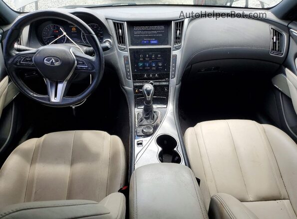 JN1EV7EK1HM360475 2017 INFINITI Q60 Серый Вид панели приборов