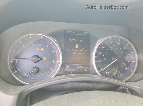 JN1EV7EK1HM360475 2017 INFINITI Q60 Серый Вид щитка приборов
