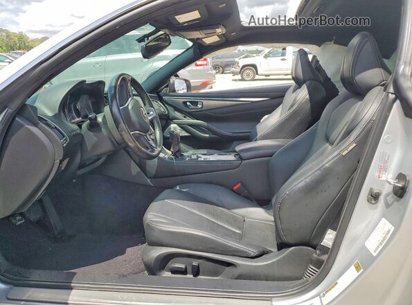 JN1EV7EK3HM364446 2017 INFINITI Q60 Silver Սալոնի դիմացի տեսք