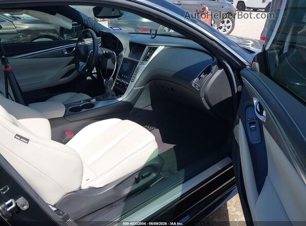 JN1EV7EK4HM360308 2017 INFINITI Q60 Black Вид салону спереду