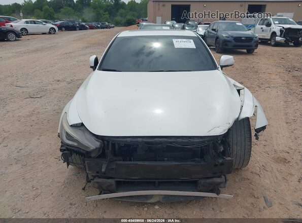 JN1EV7EK6HM363596 2017 INFINITI Q60 White ხელსაწყოთა პანელის ხედი