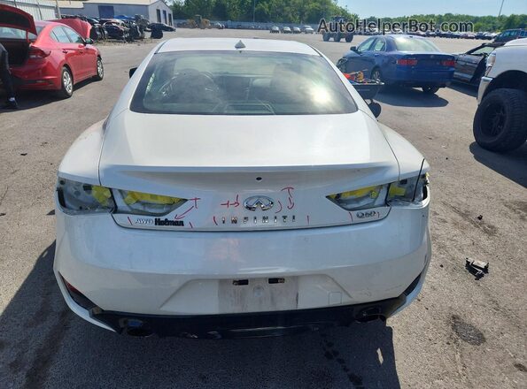 JN1EV7EL0HM551488 2017 INFINITI Q60 White უკანა ხედი