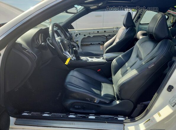 JN1EV7EL0HM551488 2017 INFINITI Q60 White წინა სალონის ხედი