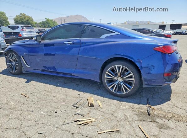 JN1EV7EL0HM551989 2017 INFINITI Q60 Blue Rear left