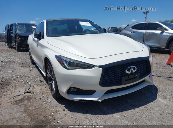 JN1EV7EL0HM554326 2017 INFINITI Q60 White Դիմացի տեսք