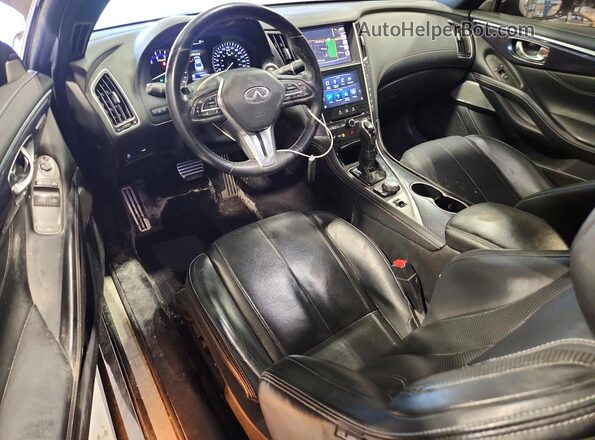 JN1EV7EL4JM391315 2018 INFINITI Q60 Black Widok deski rozdzielczej
