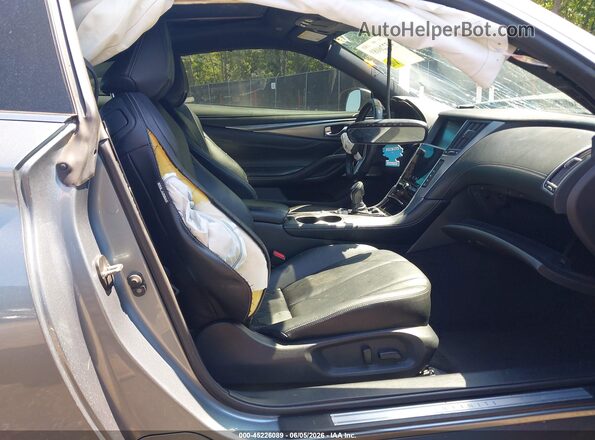 JN1EV7EL7JM391535 2018 INFINITI Q60 Gray Սալոնի դիմացի տեսք