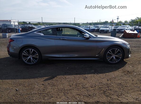 JN1EV7EL7KM291484 2019 INFINITI Q60 Gray უკანა სალონის ხედი