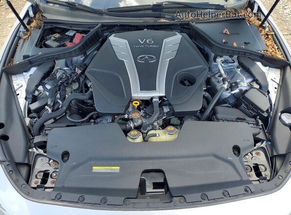 JN1EV7EL8JM392841 2018 INFINITI Q60 Silver Widok wnętrza z tyłu