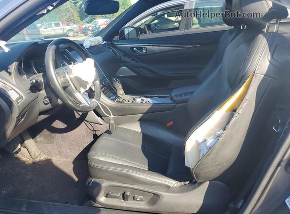 JN1EV7EL9KM291244 2019 INFINITI Q60 Gray Widok wnętrza z przodu