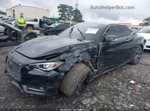 JN1EV7JK9MM410197 2021 INFINITI Q60 Black Առջևի ձախ երեք քառորդ տեսարան