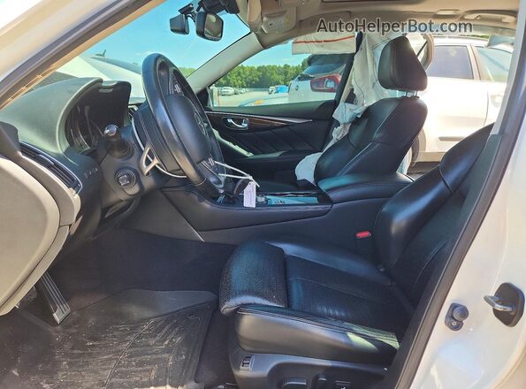JN1FV7AP0GM420671 2016 INFINITI Q50 White წინა სალონის ხედი
