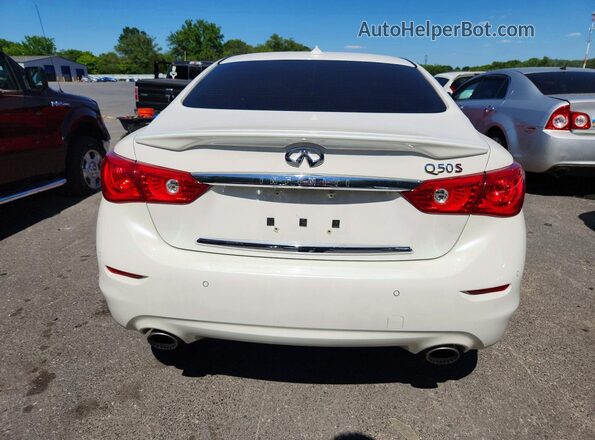 JN1FV7AP0GM420671 2016 INFINITI Q50 White უკანა ხედი